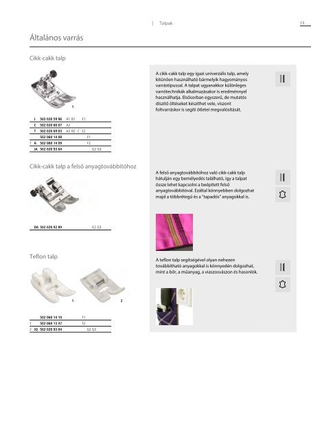 Bernette tartozékkatalógus 2019