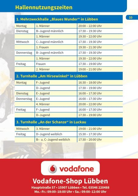 HC Spreewald Saisonheft 2019/2020