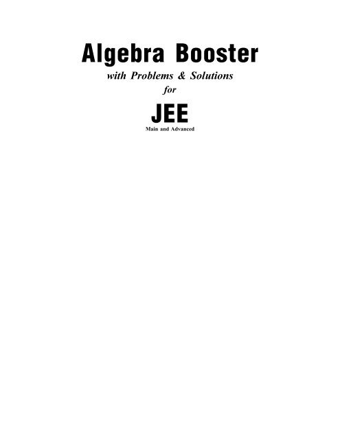 1.Algebra Booster 