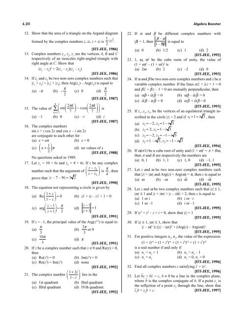 1.Algebra Booster 