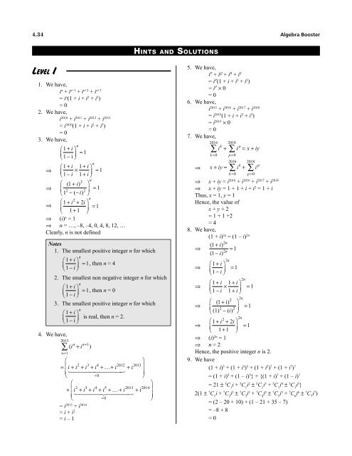 1.Algebra Booster 