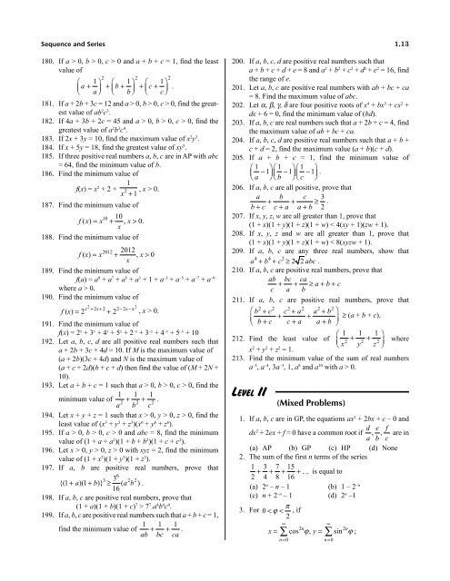 1.Algebra Booster 