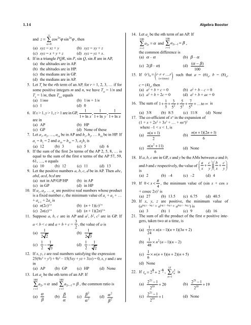 Sequence And Series 1 13