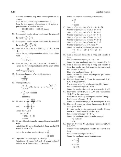 1.Algebra Booster 