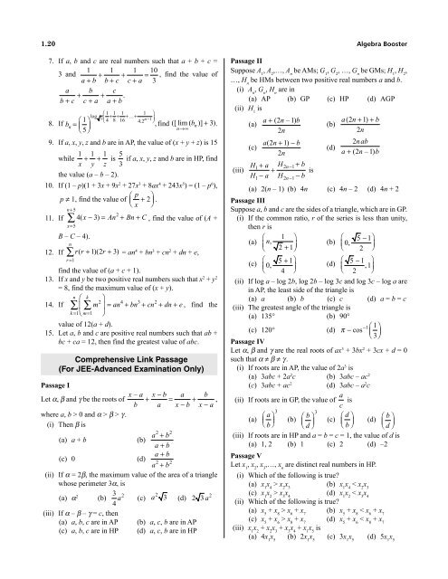 1.Algebra Booster 