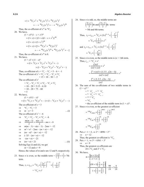 1.Algebra Booster 