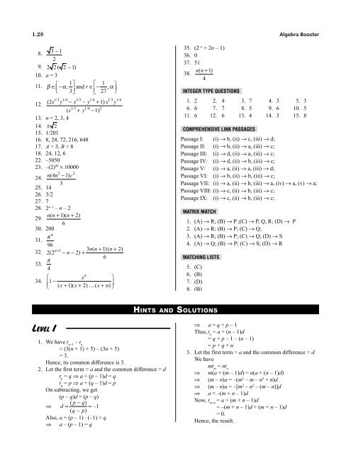 1.Algebra Booster 