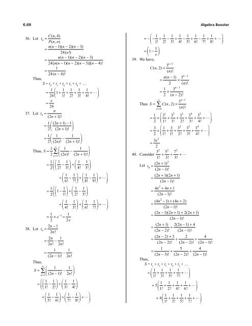 1.Algebra Booster 