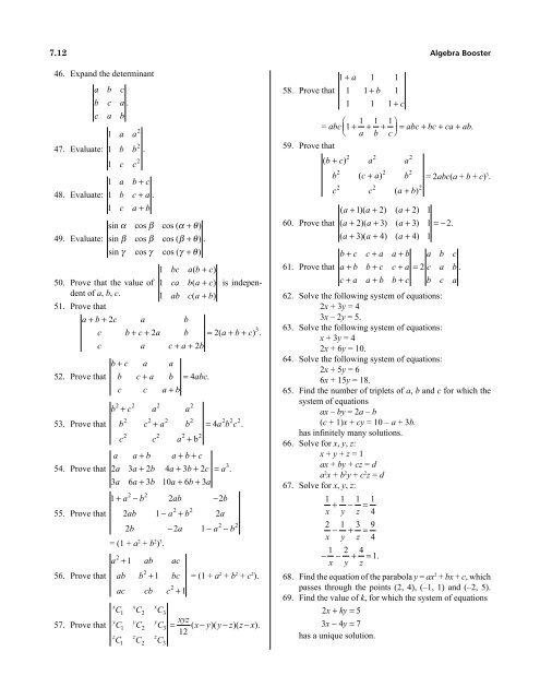 1.Algebra Booster 