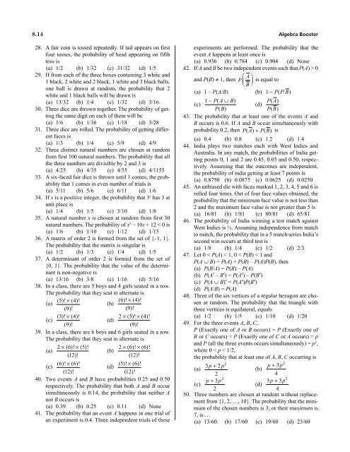 1.Algebra Booster 