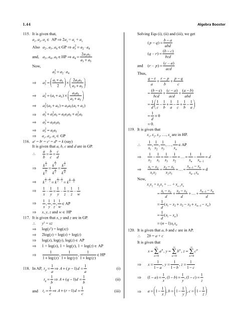 1.Algebra Booster 