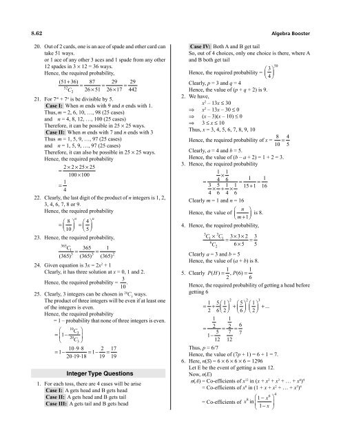 1.Algebra Booster 