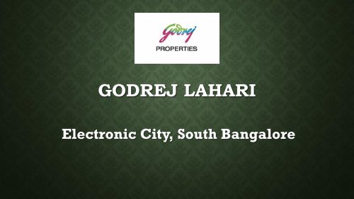 Godrej Lahari Best Property For Sale