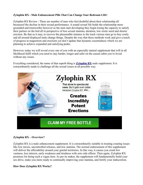 Benefits of Zylophin RX