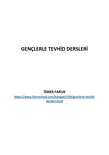 Gençlerle Tevhid Dersleri