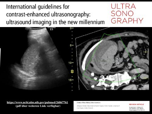 CEUS bei Abdominaltrauma?