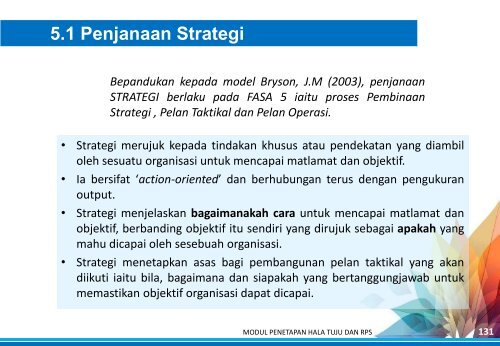 Modul Penetapan Hala Tuju & RPS