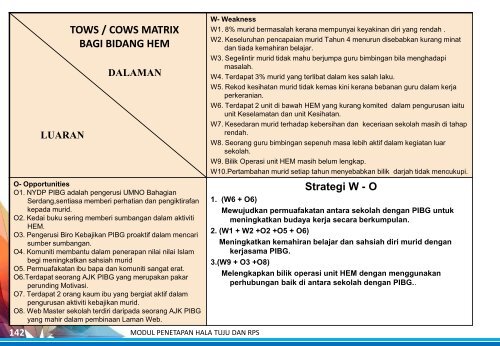 Modul Penetapan Hala Tuju & RPS