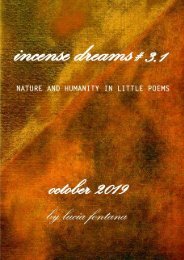 incense dreams JOURNAL - issue 3.1 - SPAZIO e TEMPOnew