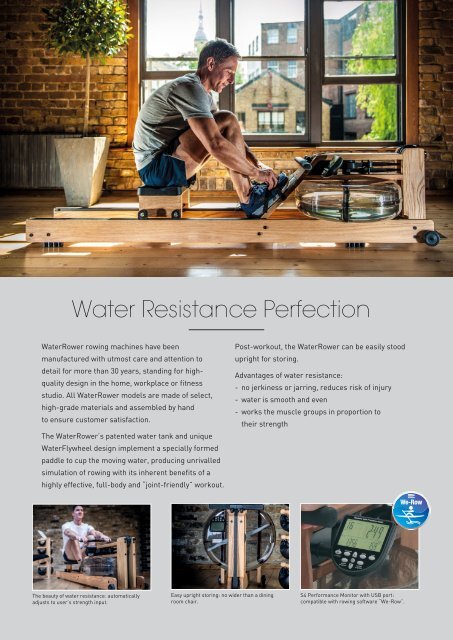 WaterRower Spec Sheets 