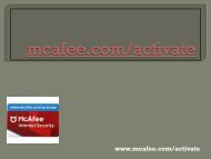 Mcafee.com/activate - Install McAfee - McAfee Activate With Product key