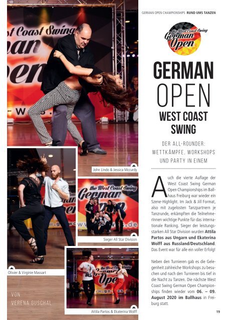 Tanzschule Ring 3 - Tanzen - Das Magazin Augabe 8