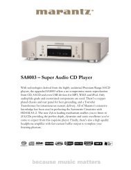 SA8003 Ã¢ÂÂ Super Audio CD Player - Marantz