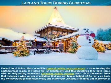 Lapland Tours During Christmas