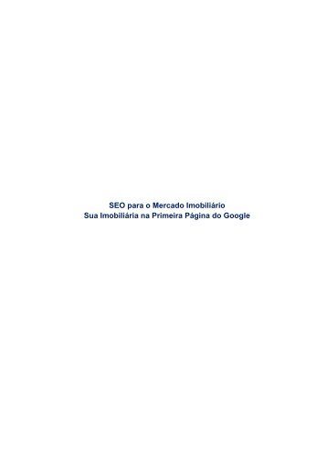 SEO para o MercadoImobiliário