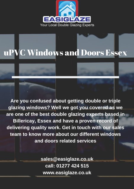 Double Glazing Essex by EasiGlaze - issuu