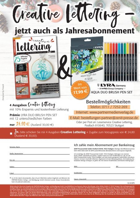 Creative Lettering - Die Kunst der schönen Buchstaben 11/2019