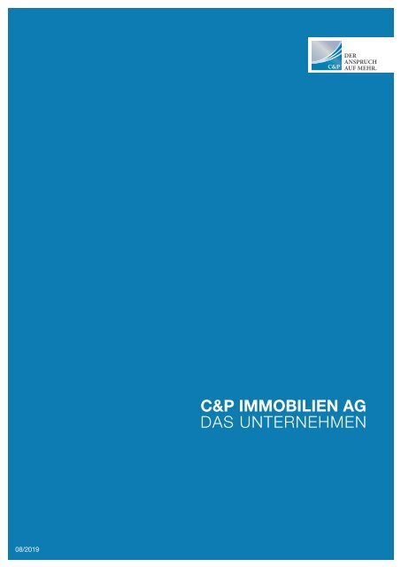C&P Unternehmensbroschüre (Stand 09/2019)