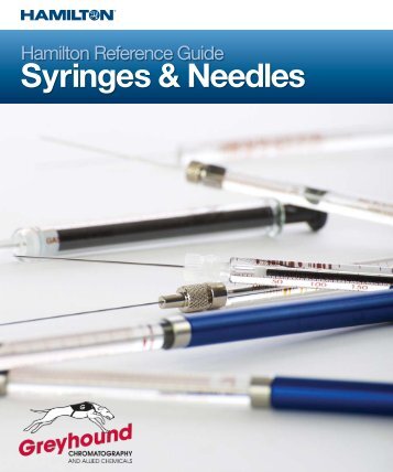 Hamilton Syringes 2019-20 Catalogue