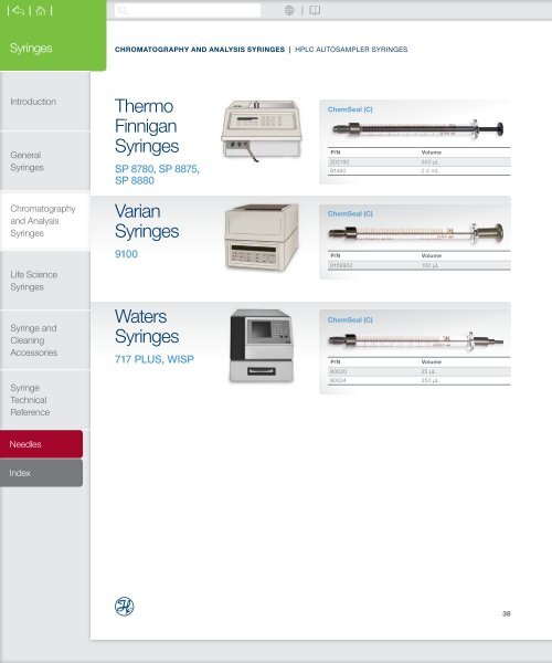 Hamilton Syringes 2019-20 Catalogue