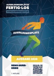 AUSBILDUNGSPLÄTZE - FERTIG - LOS | Rems-Murr-Kreis 2020