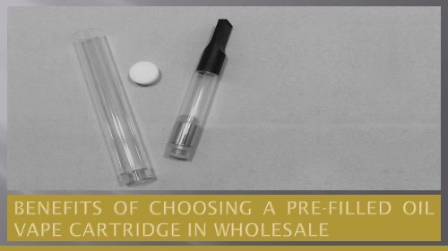 Benefits of Choosing a Pre-Filled Oil Vape Cartridge in Wholesale