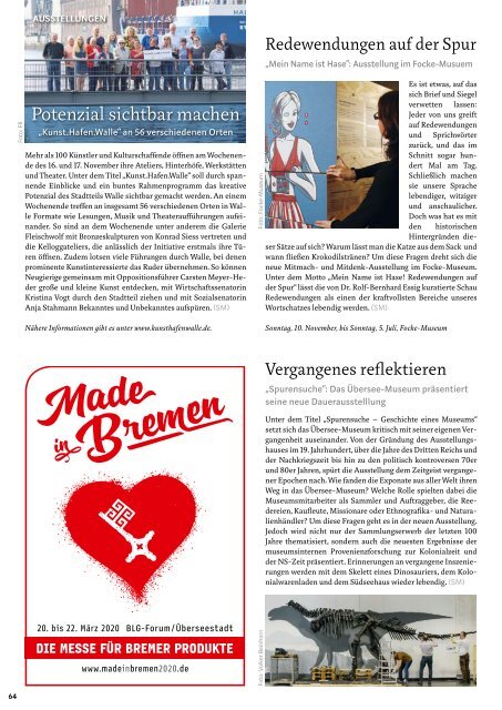 Stadtmagazin November 2019