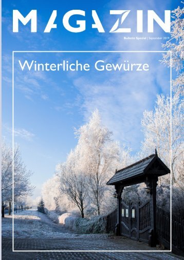 Magazin Gewürze und Kräuter im Winter