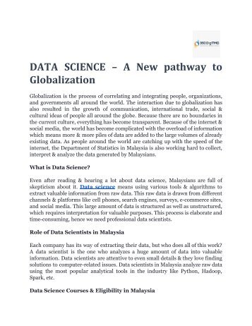 DATA_SCIENCE__A_New_pathway_to_Globalization