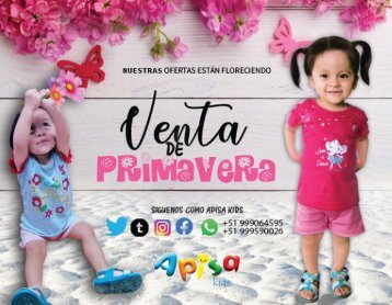 CATALOGO DE APISA KIDS