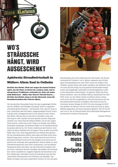 PERLE35 Stadtmagazin Butzbach & Region Ausgabe 01/2019