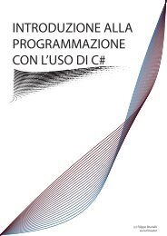 Introduzione alla programmazione con l'uso di C#