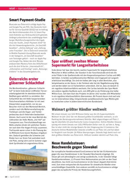 Handelsverband Journal RETAIL 1/2019