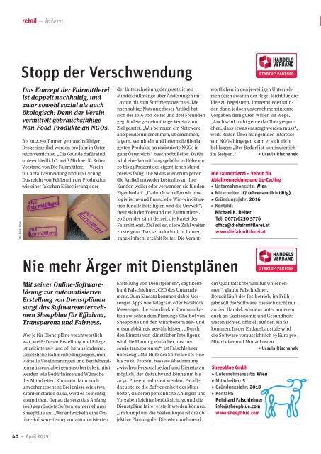 Handelsverband Journal RETAIL 1/2019