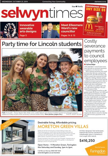 Selwyn Times: October 23, 2019