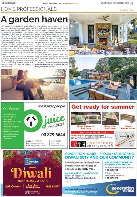 Selwyn Times: October 23, 2019