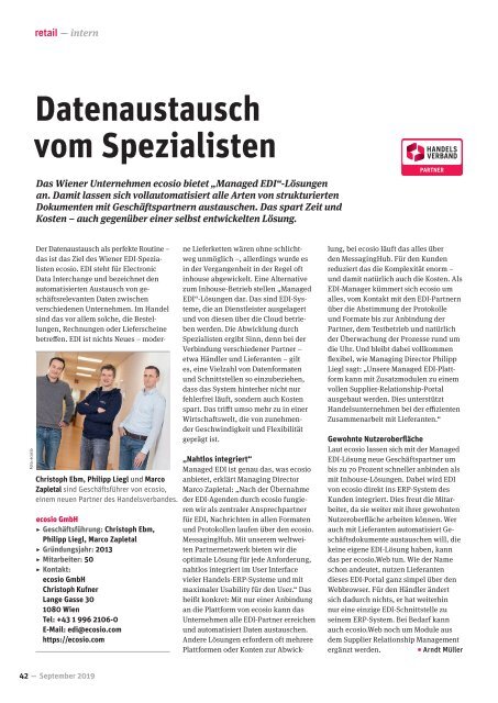 Handelsverband Journal RETAIL 3/2019