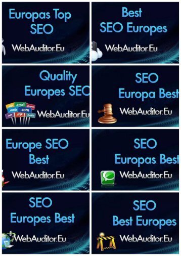 European Search Marketing #WebAuditor.Eu for The Best European InterActive Agencies