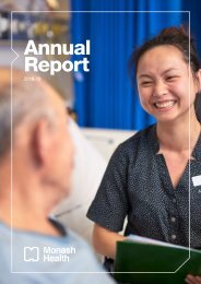 Monash Health Annual Report 2018-2019