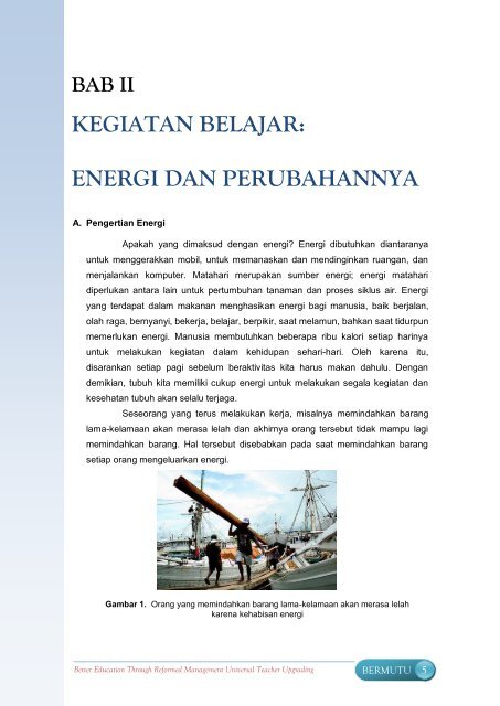 Energi dan Perubahannya